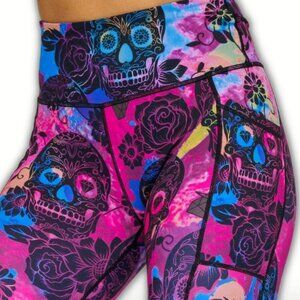 Constantly Varied Gear | CVG | Rosé Skulls | Capri Leggings